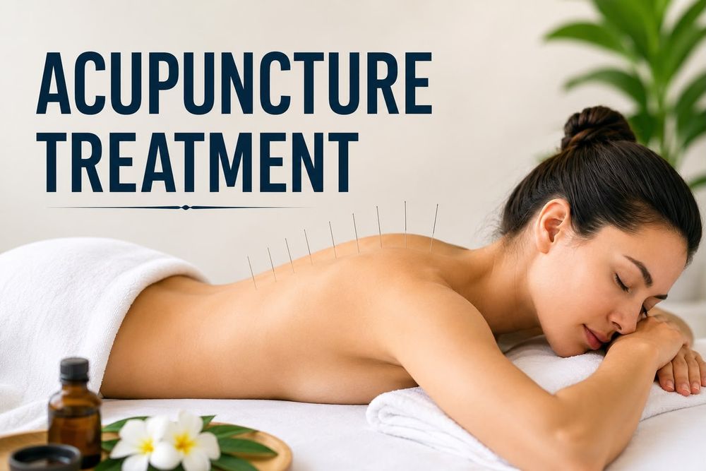 Acupuncture treatment session at Nirvana Physio and Rehab