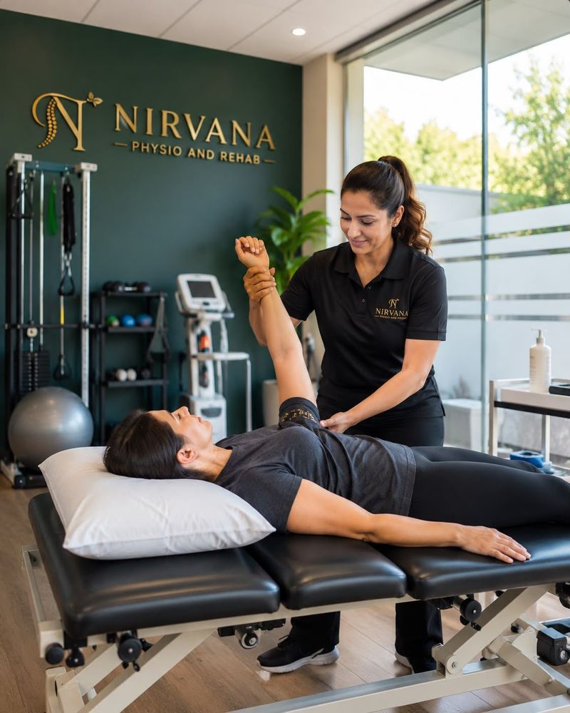 Physiotherapy treatment session at Nirvana Physio and Rehab